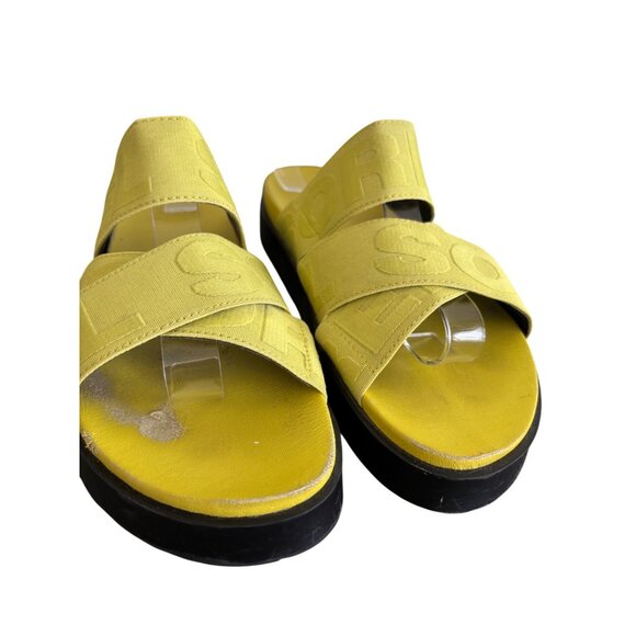 Sorel Womens Roaming Sport Slide Sandals Yellow Bolt & Black Casual Wear - Picture 5 of 15